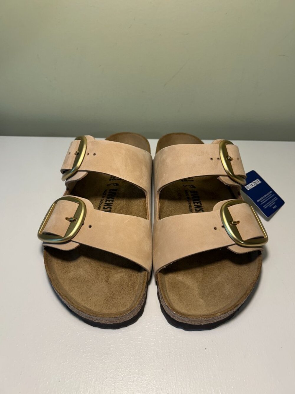 Birkenstock Women's Arizona Big Buckle Nubuck Leather Sandals - Picture 4 of 16